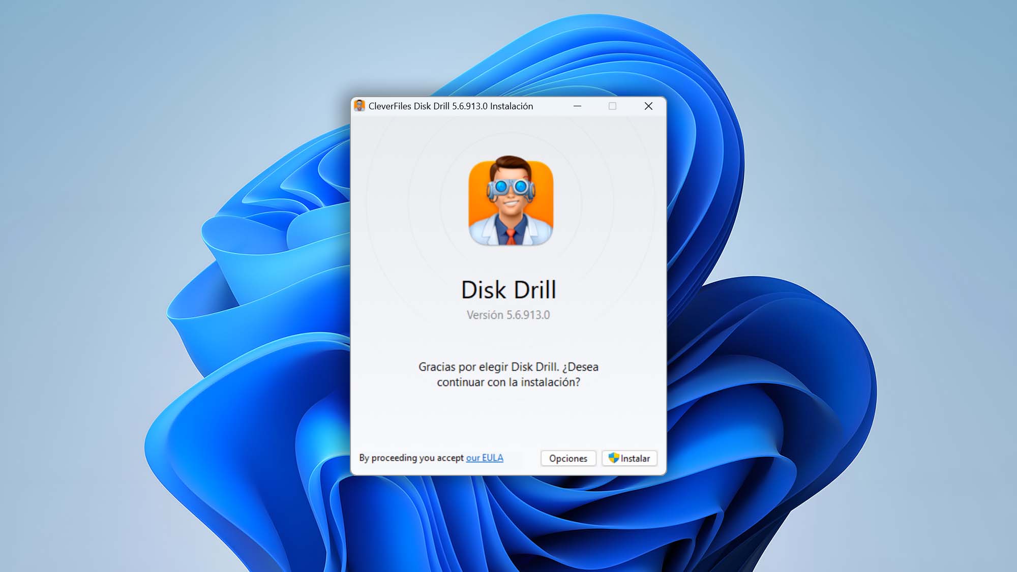 Instalación de Disk Drill en Windows